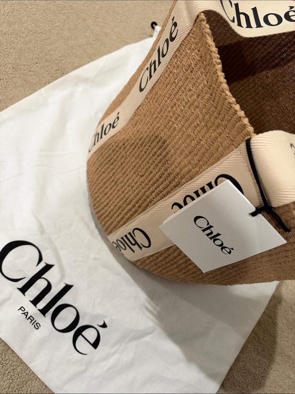 Authentic Chloé Woody Large Basket - Picture 12 of 14